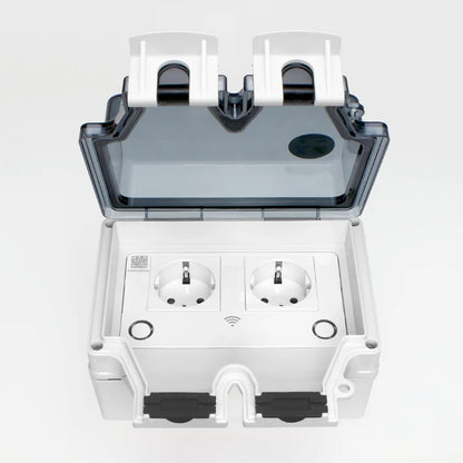 Avoir Tuya Power Socket IP66 Outdoor Wifi Smart Waterproof Socket Box Smart FR Wall Plug Socket With Timer Home Appliance 220V