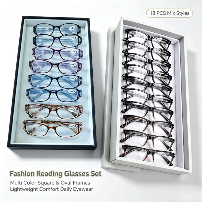 Colorful Full-Frame Reading Glasses Set — view 1