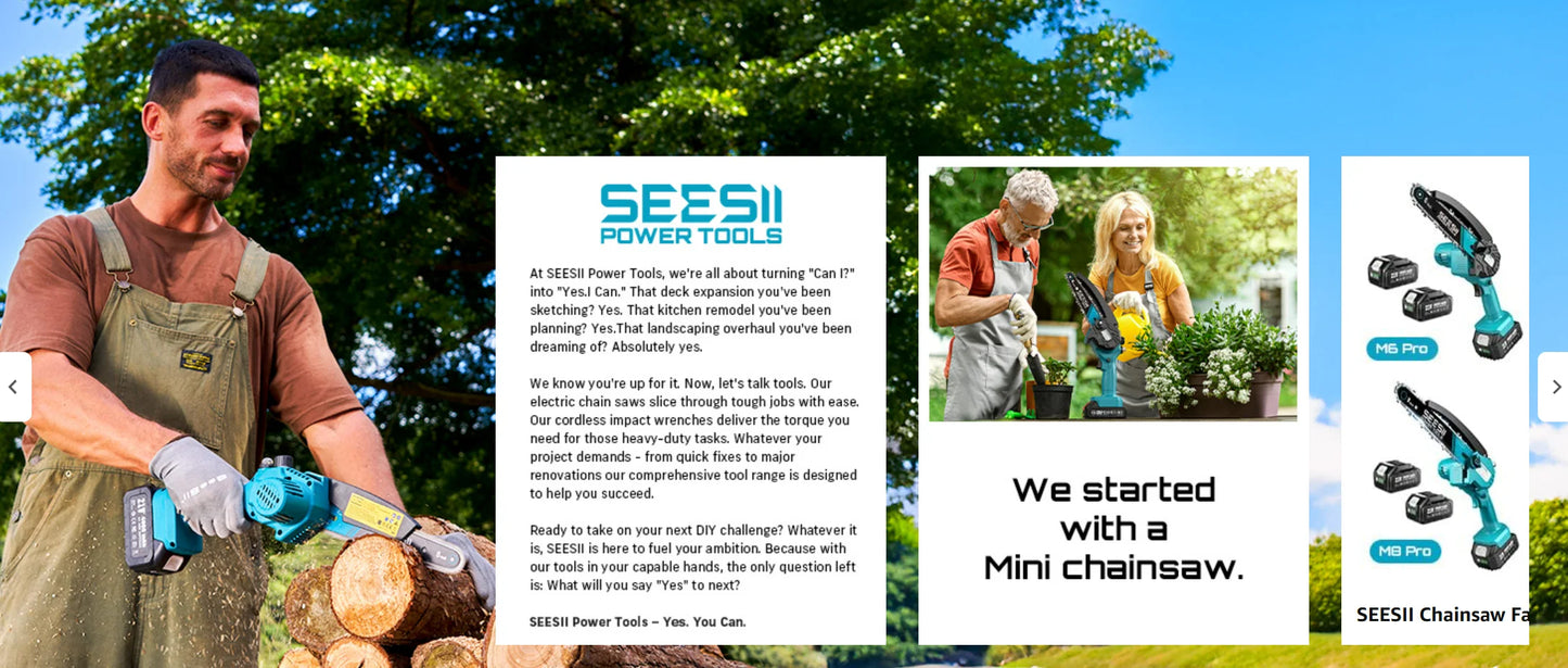 Seesii 40V 18Inch Cordless Electric Saw 2200W Brushless Chainsaw With Automatic Oiler  Garden Woodworking Cutting Tool For Makita 18v Battery pin