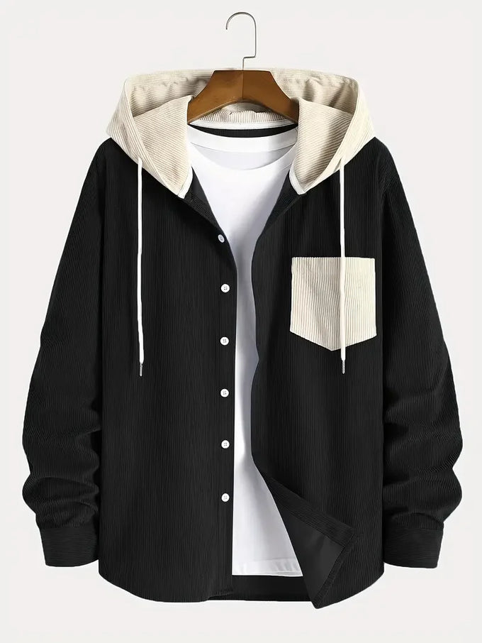 Men's Hooded Corduroy Jacket — product image