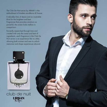 Club De Nuit Urban for Man Eau De Parfum Spray, 3.6 Ounce