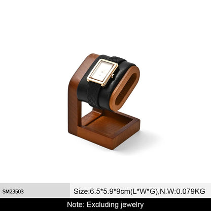 MISHITU T-shaped Watch Stand Wooden Jewelry Watch Display Stand Watch Storage Holder Bracelet Jewelry Display Watch Storage Rack