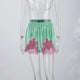 Lace-Trim Velvet Shorts