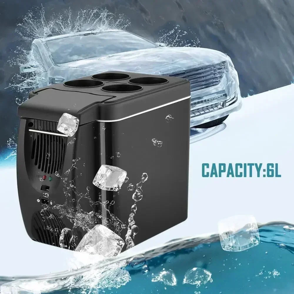 6L Portable Compact Mini Fridge 12V Car Refrigerator Freezer for Camping Traveling Electric Cool Box Summer Outdoor Fridge Amagi