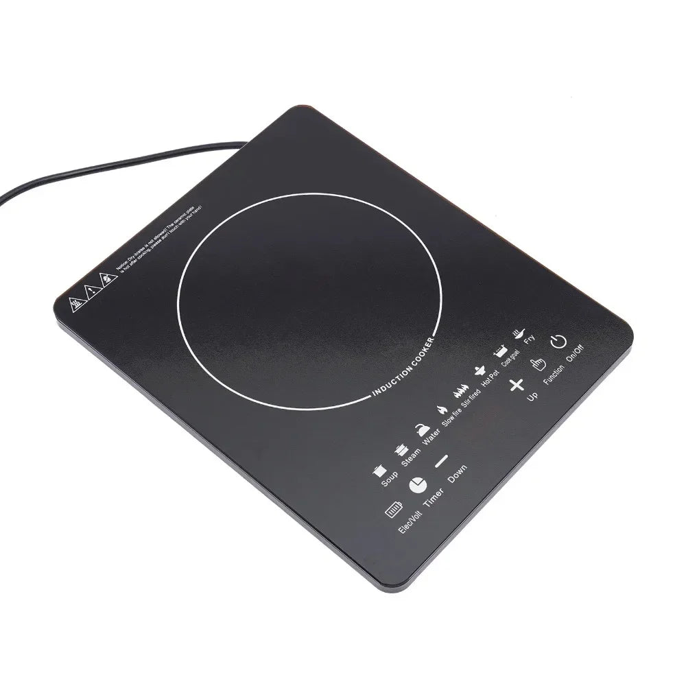 110V Induction Cooktop, 750W Electric Induction Stove W/ Touch Panel, 60-240℃ Temp Adjustable, for Dorm Room, Home Kitchen, RVs