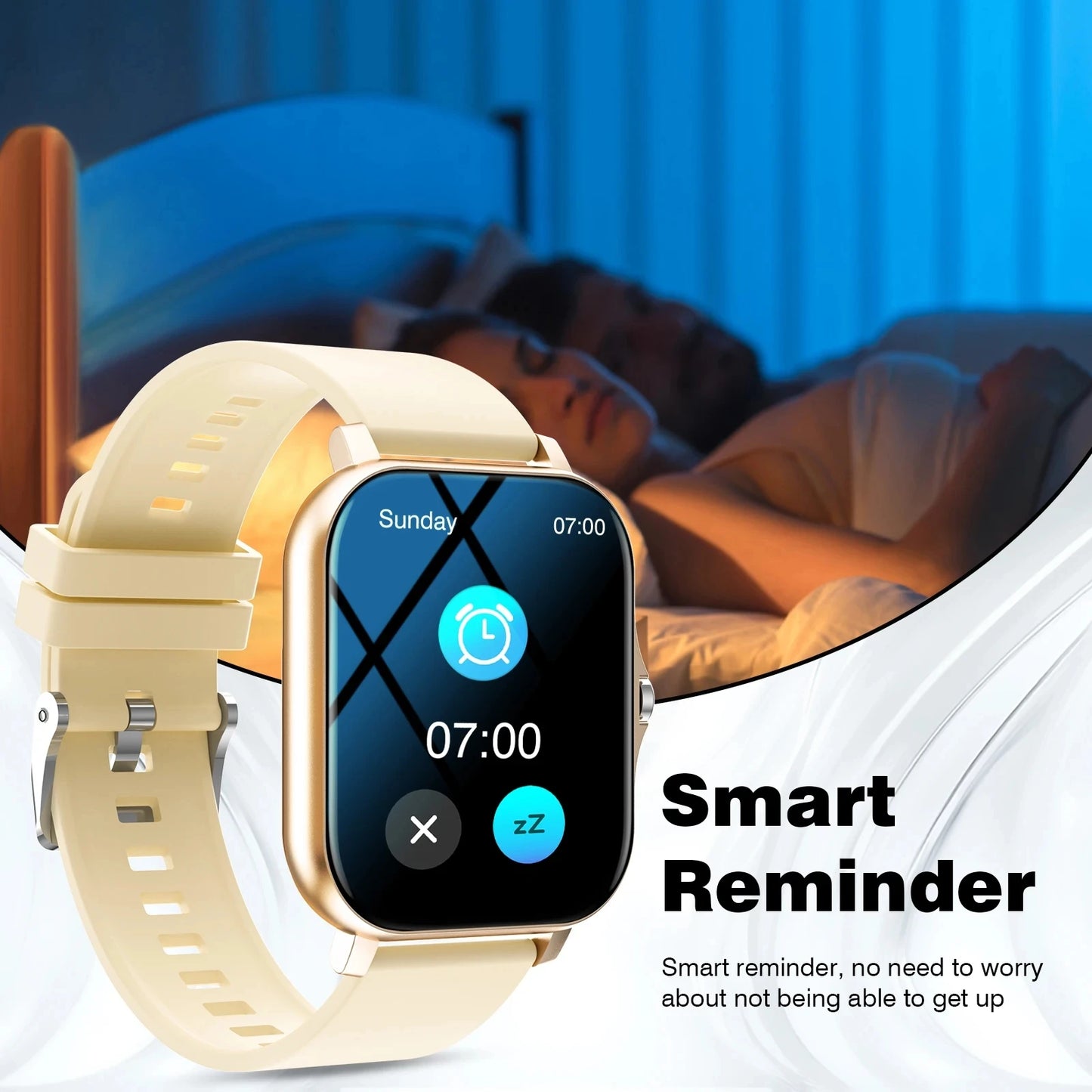 2026 New Smart Watch Bluetooth Call Fitness Tracker Heart Rate Sleep Record Outdoor Sport Watch for Android/IOS Men Women HW12