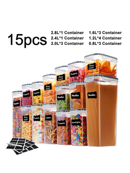30pcs，storage and organization，labeled and marked airtight food storage containers and condiment jars - keep grains, flour