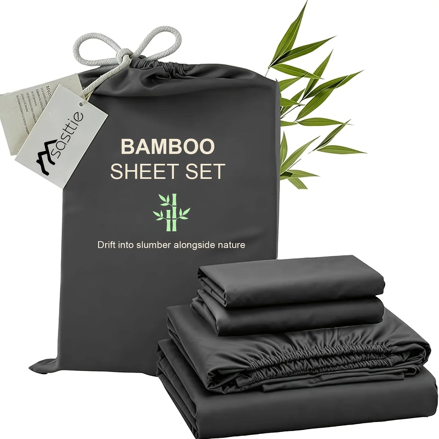 Cooling Bamboo Bed Sheet Set-Bamboo Bed Sheet-Ultra Soft & Breathable Daybed Set-Deep Pocket Up to 16" Hotel Soft Bedding-Perfect for Hot Sleepers Bamboo Bedding Sheets Set - Double Stitching, Lifetime Quality Promise