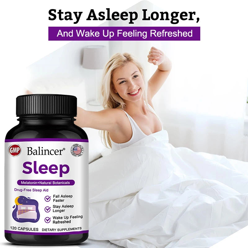 Valerian Root - Support for Calm & Relaxation To Prepare for Sleep, Nervous System Health, with Melatonin Extract, 120 Capsules