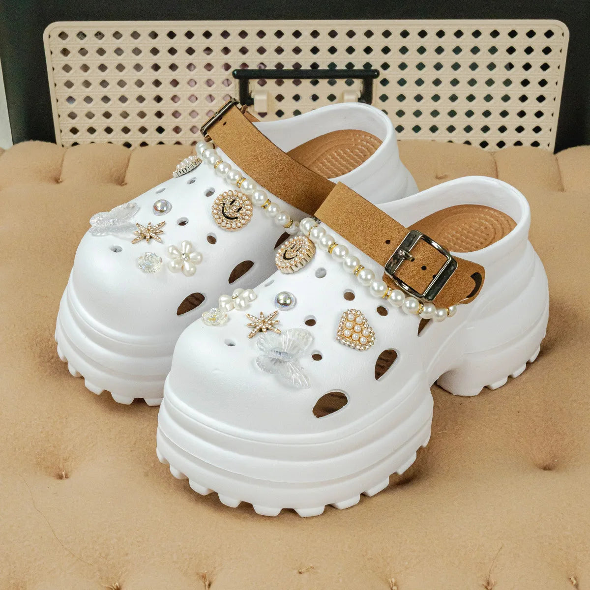Women's Slippers 10CM High Platform Garden Fashion Clogs Shoes Women's Slippers Thick Bottom EVA Sandals Summer Girls Slippers