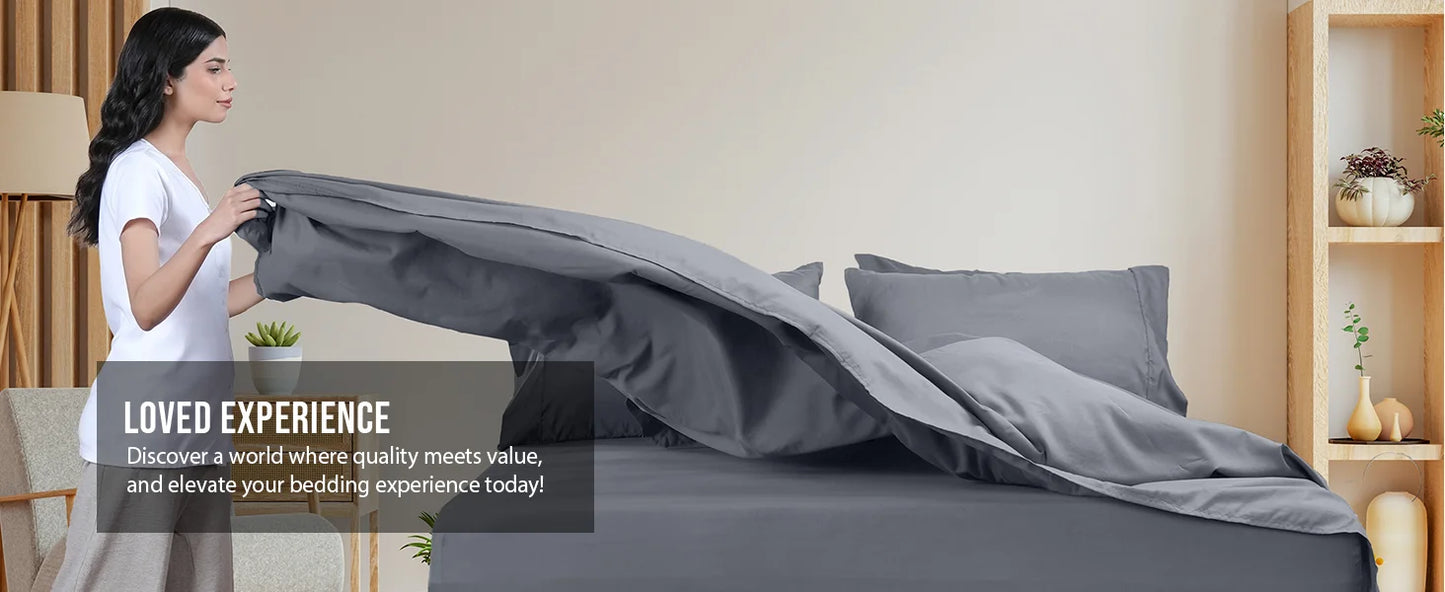 4pcs/6pcs Bamboo Cooling Queen Size Sheet Set - Children Bedding, Breathable And Comfortable - Fit for Hot Sleepers