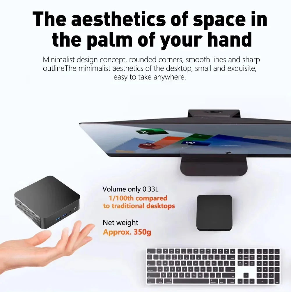 Mini PC Laptop Win11 Pro Core i9-8950HK 32GB RAM 1TB/2TB SSD WiFi6 BT5.2 4K HD Home & Gaming 3-Year Warranty