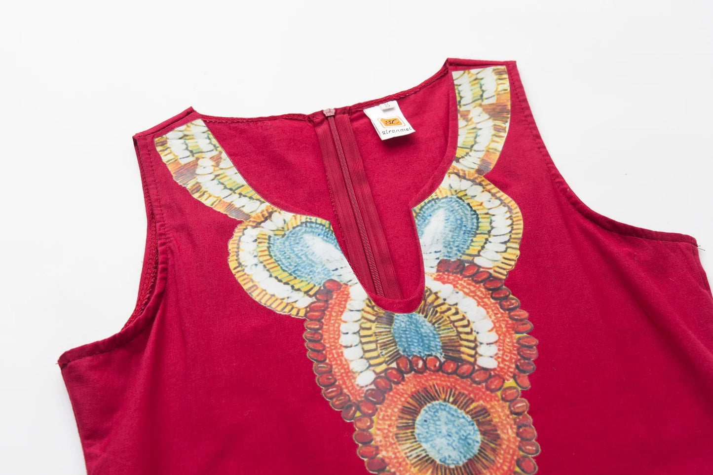 Women's Sleeveless Deep V-Neck Side Split Dress, Bohemian Sexy Dress, Casual, New