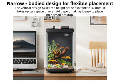 Xiaomi Mijia Smart Desktop Aquarium 10L Smart Fish Tank  App Control Feeding Pro Filtration Mi Home Compatible No Assembly