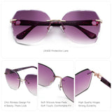 Zenottic Geometric Rimless Sunglasses — view 3