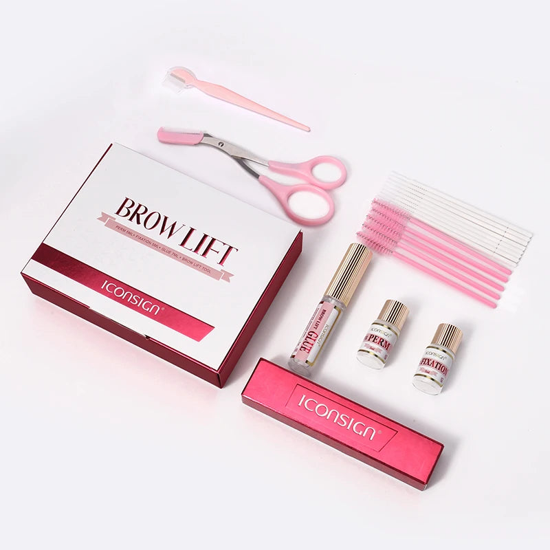 New DIY Brow Perm Eyebrow Lift 45-60 Days ICONSIGN Professional Brow Lifting Brow Perming Set Brow Beauty Makeup Tool Home Use