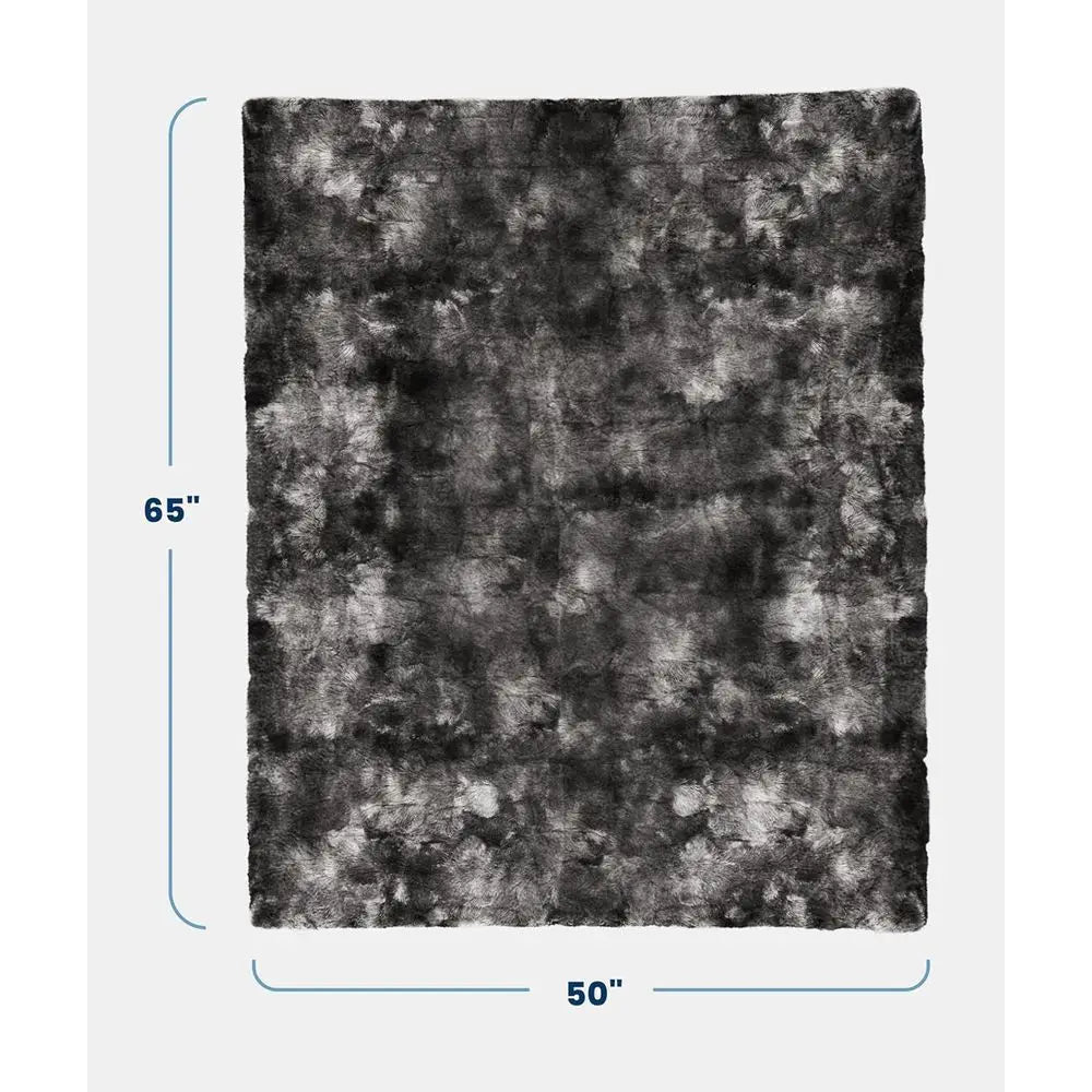 Cozy 50x65 Minky Throw Blanket for Couch or Bed, Plush Cover for Living Room Decor