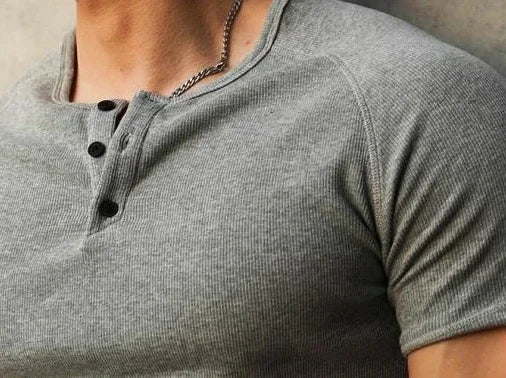 T Shirt Men Casual Short Sleeve Muscle Joggers Bodybuilding Tshirt Male Gym Fitness Tops Tee Streetwear Slim Fit Summer T-shirt
