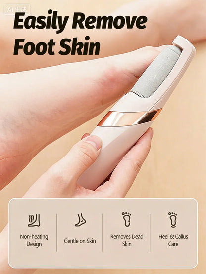 Electric foot file, electric callus remover, foot scrubber, foot care tools, pedicure tools, removes dead skin. Unisex.