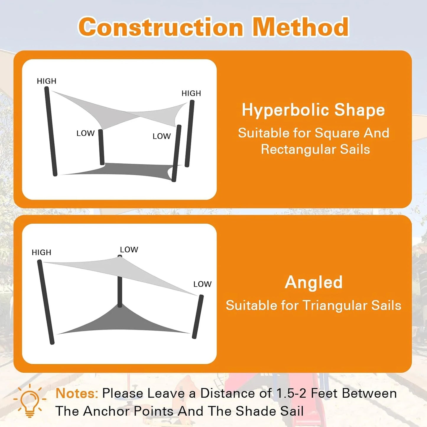 Triangle Sun Shade Sail Waterproof UV Block Outdoor Garden Patio Awning Canopy Triangle Sunshade Sail