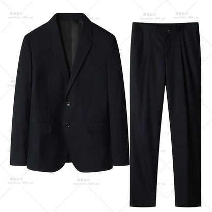 High-quality Men's Fashionable Spring-autumn Formal Dress, Best Man Suit, Suit Set for Men, Two-piece Set for Work