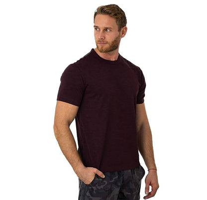 100% Superfine Merino Wool T Shirt Mens Base Layer Shirt Merino Wool Wicking Breathable Quick Dry Anti-Odor +Merino Wool Socks
