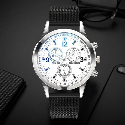 Luxury Quartz Watch for Men Stainless Steel Dial Casual Quartz Wristwatches Bracele Watch Relogio Masculino Часы Мужские