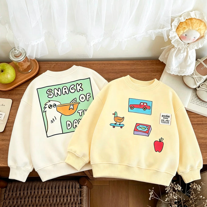 Kids' Printed Crewneck Sweatshirt — product image