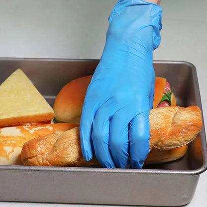 100 PCS Nitrile Kitchen Gloves, Size M, Durable & Puncture Resistant. 21x11cm, for Cooking & Cleaning