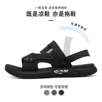 High Quality Men Sandals Summer Slip on Casual Slippers Lightweight Beach Sandals Comfortable Casual Shoes Retro Roman Sandals