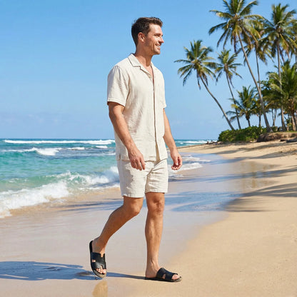 New men's daily shoes bathroom outdoor casual sandals non-slip and wear-resistant lightweight men's cool slippers