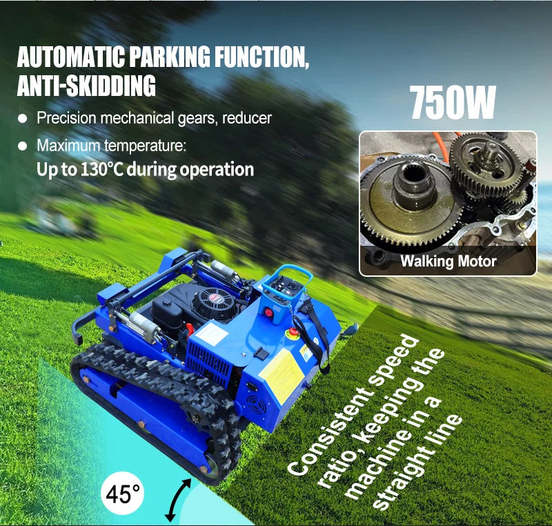 Customized Remote Control Self Propelled DIY Mower AWY-550 Crawler All-terrain with Simple Operation and High Efficiency CE EPA