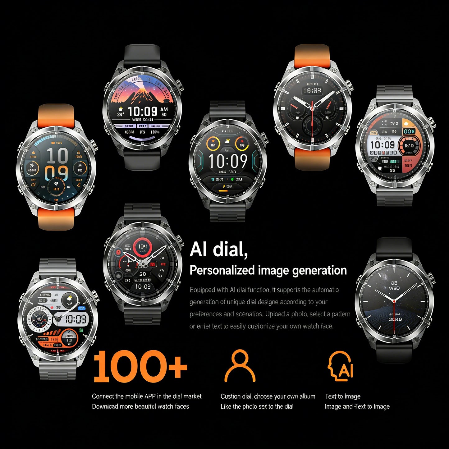 2026 HD300 Smart Watch AMOLED Path 5.4Bluetooth Chat AI GPT Waterproof Health Watches Bluetooth Call Travel Diving Smartwatch