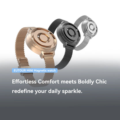 Eutour New Original Magnetic Rose Gold Trend Women's Watches Female Student Quartz Watch Simple Fashion Women's Watches