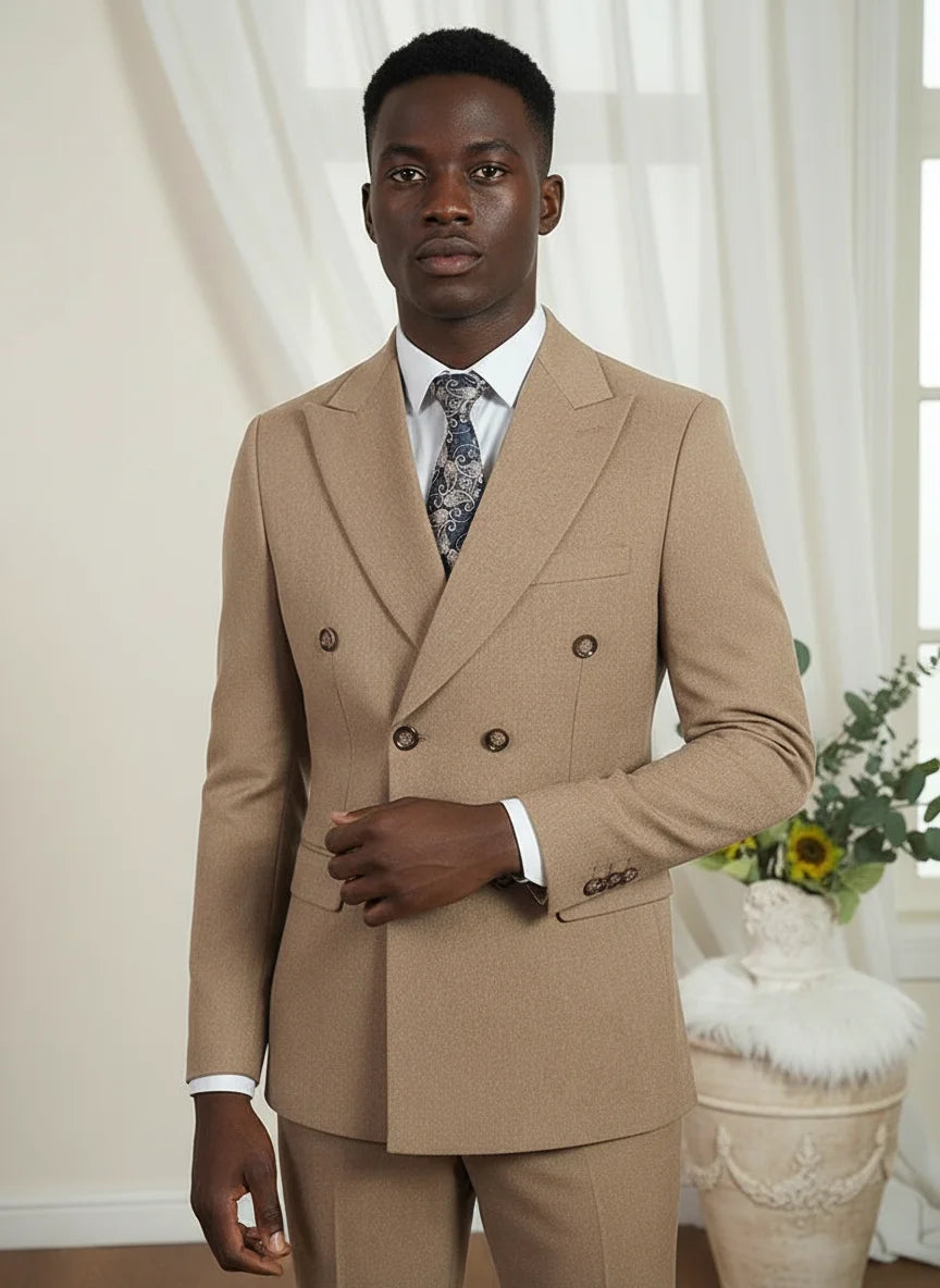 ST Cassy Elegant Man Suit 2 piece set Modern Wedding Party outfit Suits for Men Stylish Business office suit banquet attire