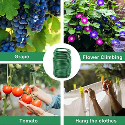 10/20M Garden plant Fixation Rope Iron Wire Support Flower Binding Soft Wire Rose Climbing Garden Outdoor Tool For Vegetable