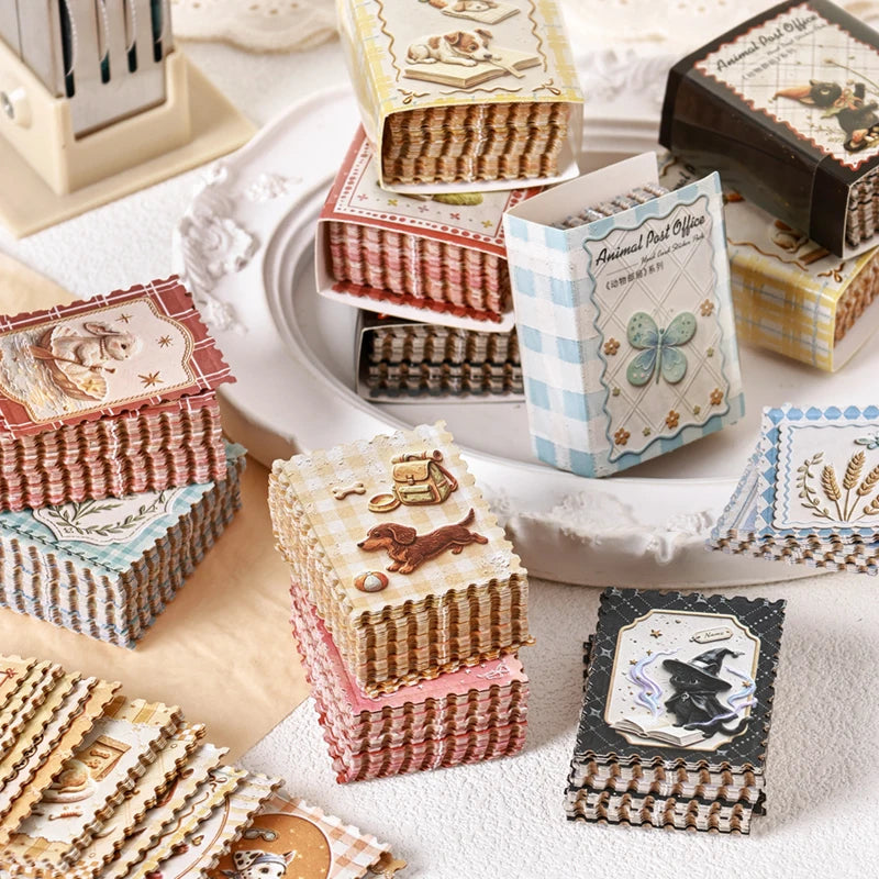 Vintage Floral & Animal Scrapbook Stickers — product image