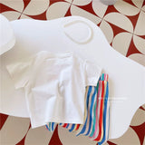 Girls' T-Shirt & Striped Pants Set — view 4
