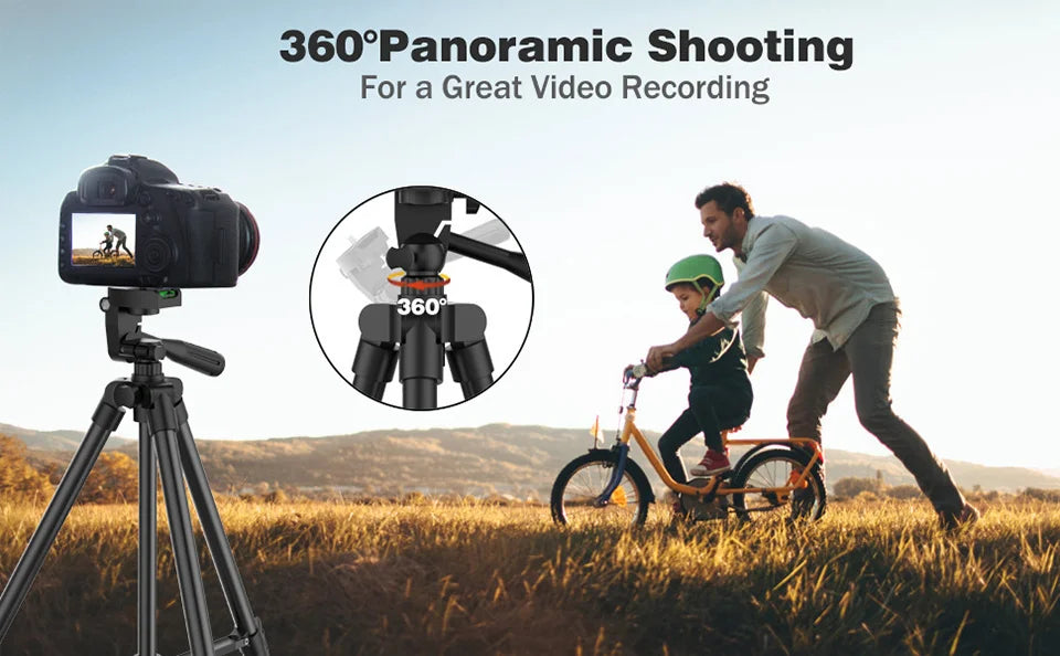 Mobile Tripod for Phone Lightweight Camera Tripod Stand with Bluetooth Selfie Remote Phone Holder for Youtube Video Photography