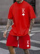 Men's King Graphic T-Shirt & Shorts Set — view 7