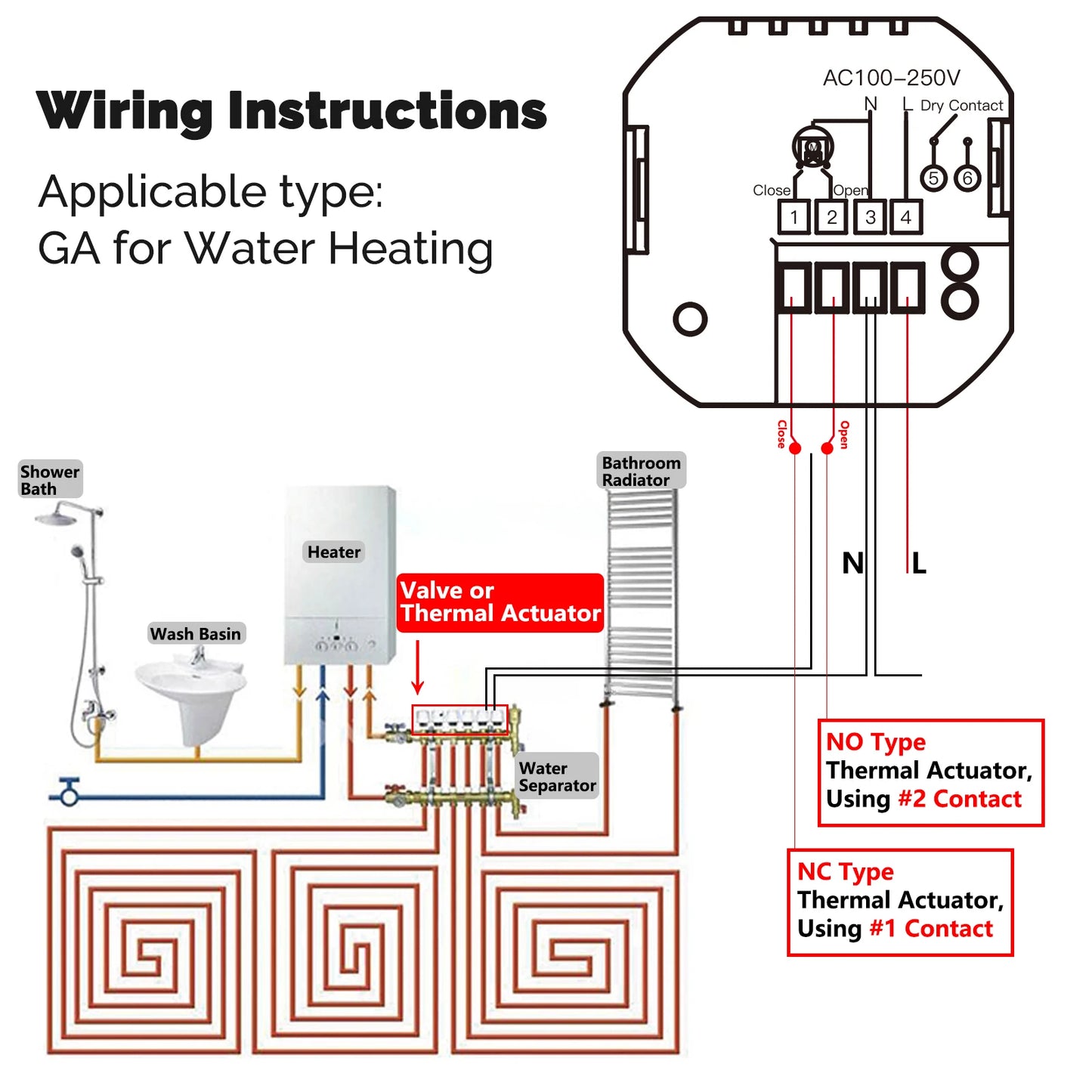MOES Tuya WiFi Smart Thermostat Programmable Temperature Controller Water Boiler Electric Heating Work With Alexa Google Home