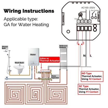 MOES Tuya WiFi Smart Thermostat Programmable Temperature Controller Water Boiler Electric Heating Work With Alexa Google Home
