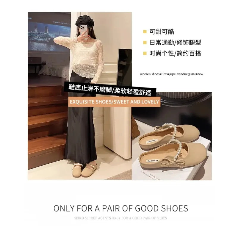 New Arrival Women Summer Mule Sandals Fashion Half Slippers Soft Sole Non Slip Casual Outdoor Beach Daily Shoes