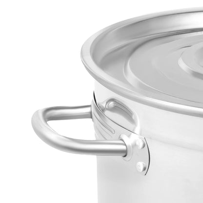35/50/70L Soup Pot with Cover&Handles, Multi-functional Stainless Steel Stock Pot for Storing Liquid/solid Items
