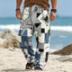 Men's Tribal Patchwork Drawstring Pants — view 5