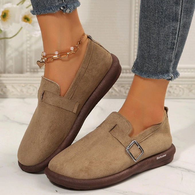 Faux-Suede Slip-On Clogs — product image