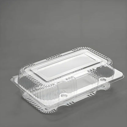 50-Pack Clear Plastic Disposable Food Trays - Sturdy Fruit & Snack Storage Containers