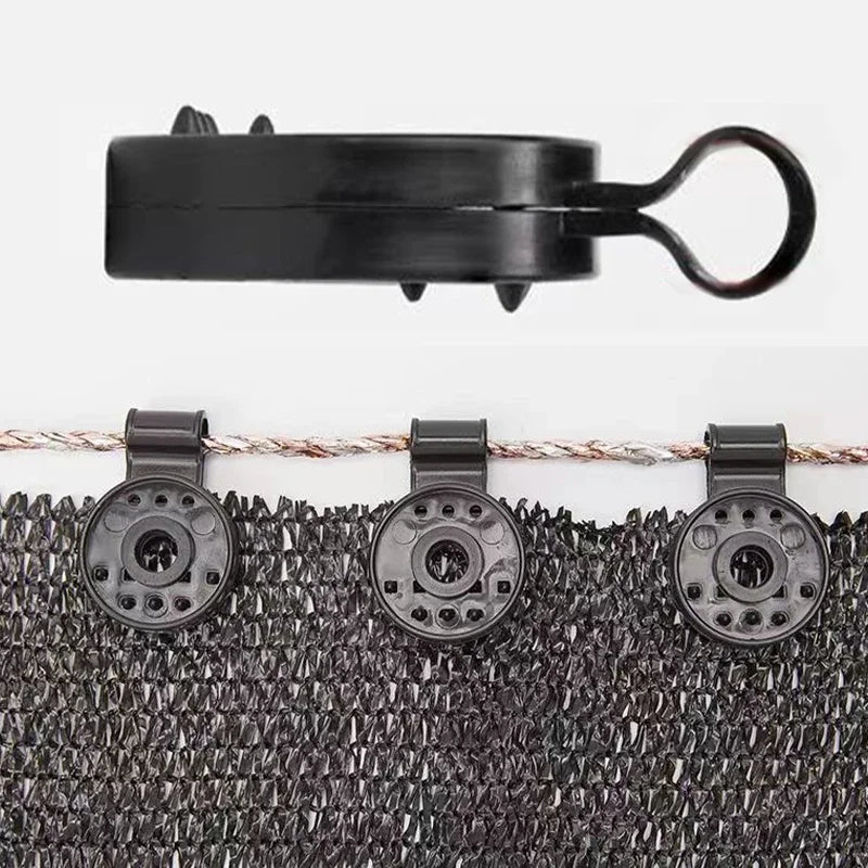 Awning Plastic Clips, Outdoor Shade Cloth Net Clip, Camping Garden Tools, Building Fence, Fix Clamp Awning Hook, 5-100Pcs