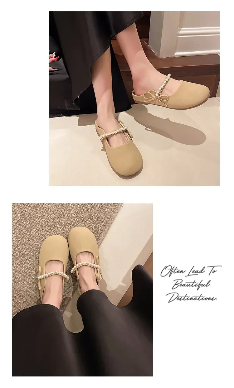 New Arrival Women Summer Mule Sandals Fashion Half Slippers Soft Sole Non Slip Casual Outdoor Beach Daily Shoes