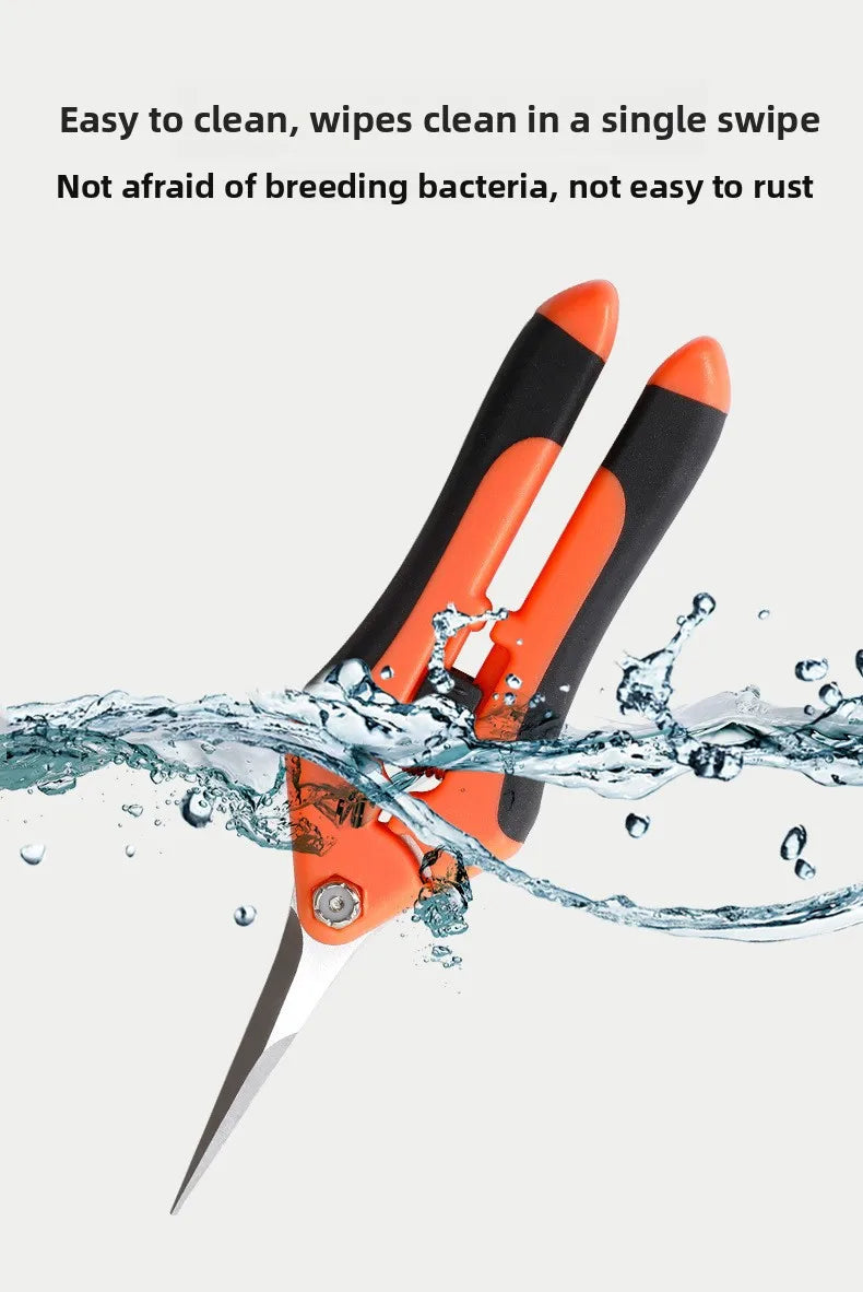 Metal Pruning Scissors Multi Purpose Hand Tool for Garden Grafting Bonsai Fruit Picking Weed Cutting and Daily Household Use